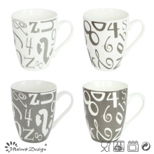 Classic Number Decal Haushalt New Bone China 12oz Becher